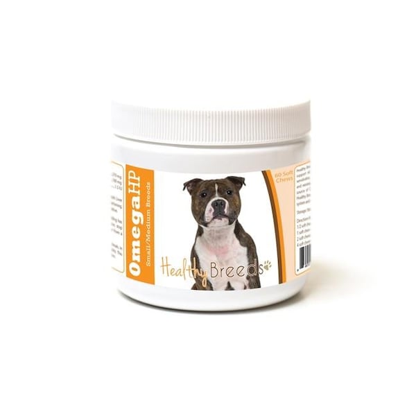 Healthy Breeds 840235186755 Staffordshire Bull Terrier Omega HP Fatty Acid Skin & Coat Support Soft Chews 840235186755 - main
